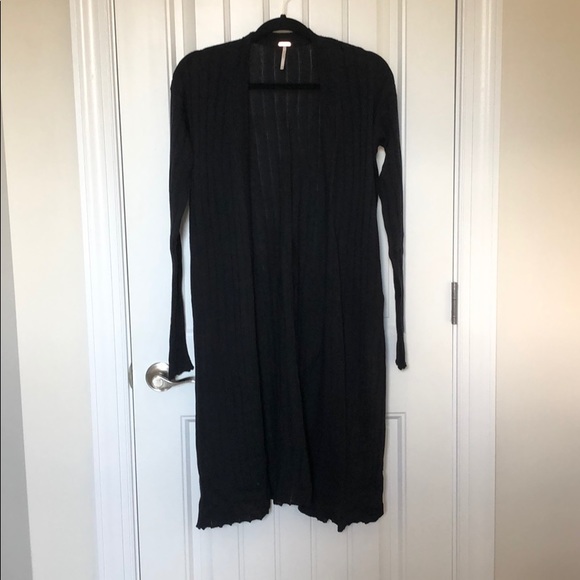 really long cardigan